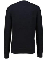 Gant Strickpullover aus Bio Baumwolle Dunkelblau/Blau/Schwarz