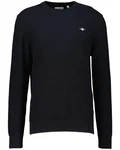 Gant Strickpullover aus Bio Baumwolle Dunkelblau/Blau/Schwarz