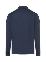 RAGMAN Poloshirt Langarm Polo Dunkelblau