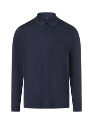RAGMAN Poloshirt Langarm Polo Dunkelblau