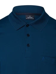 RAGMAN Poloshirt Langarm Polo Dunkelblau/Blau/Hellblau