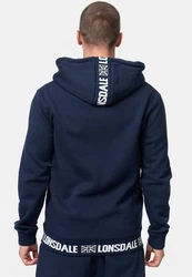 Lonsdale Kapuzensweatshirt Crosspatrick Dunkelblau/Blau
