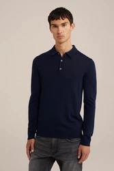 WE Fashion Wollpullover Dunkelblau