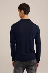 WE Fashion Wollpullover Dunkelblau