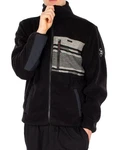 Iriedaily Fleecejacke Wonderer Track schwarz/schwarzmeliert/offwhite