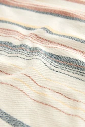Next T-Shirt mit Strukturstreifen Beige/Mischfarben/Braun/Creme/Weiß