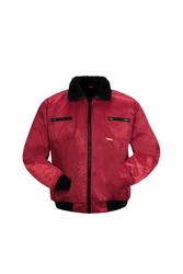 Planam Pilotenjacke Pilotjacke Arbeitsjacke Winterjacke Gletscher Dunkelrot/Rot/Bordeaux