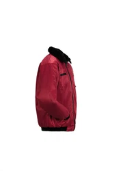 Planam Pilotenjacke Pilotjacke Arbeitsjacke Winterjacke Gletscher Dunkelrot/Rot/Bordeaux