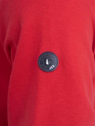 Schietwetter Kapuzenpullover Herren Hoodie Ja Moin Dunkelrot/Rot