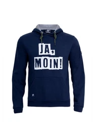 Schietwetter Kapuzenpullover Herren Hoodie Ja Moin Dunkelblau/Hellblau/Blau