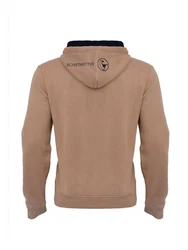 Schietwetter Kapuzenpullover Herren Hoodie Ja Moin Beige/Braun
