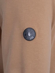 Schietwetter Kapuzenpullover Herren Hoodie Ja Moin Beige/Braun