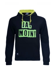 Schietwetter Kapuzenpullover Herren Hoodie Ja Moin Dunkelblau/Grün/Blau/Türkis