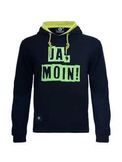 Schietwetter Kapuzenpullover Herren Hoodie Ja Moin Dunkelblau/Grün/Blau/Türkis