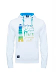 Schietwetter Kapuzenpullover Leuchtturm Grün/Blau/Creme/Hellblau
