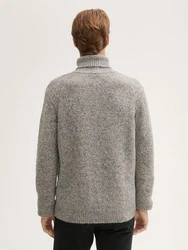 TOM TAILOR Rollkragenpullover graumeliert