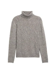 TOM TAILOR Rollkragenpullover graumeliert