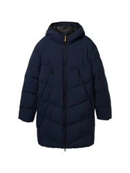 TOM TAILOR Denim Mantel Pufferparka sky captain blue