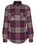 Barbour Langarmhemd Herren Hemd RHOBELL Lila/Dunkelrot/Rosa