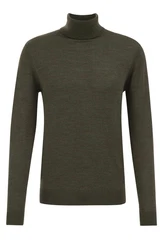 WE Fashion Sweater Dunkelgrün/Khaki