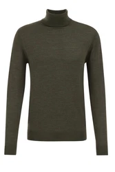WE Fashion Sweater Dunkelgrün/Khaki