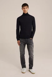 WE Fashion Sweater Schwarz/Dunkelblau