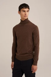 WE Fashion Sweater Braun/Dunkelbraun