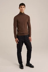 WE Fashion Sweater Braun/Dunkelbraun