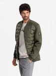 OMBRE Bomberjacke für Männer Dunkelgrün