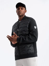 OMBRE Bomberjacke für Männer Schwarz