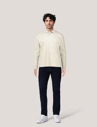 BOSS Poloshirt Herren PE-INTERLOCK Khaki/Beige/Weiß