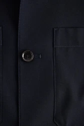 Next Elegante Hemdjacke im Slim Fit Dunkelblau/Schwarz/Blau