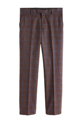 Next Anzughose Tailored Fit Anzughose Braun/Dunkelrot