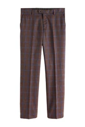 Next Anzughose Tailored Fit Anzughose Braun/Dunkelrot