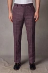 Next Anzughose Karierter Anzug Slim-Fit Lila/Rosa/Bordeaux/Dunkelrot