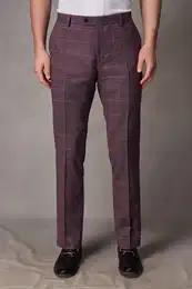 Anzughose Karierter Anzug im Slim-Fit: Hose (1-tlg)