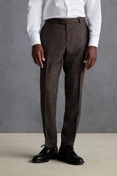 Next Anzughose Signature TG Di Fabio Wollanzug Slim Fit Khaki/Braun/Dunkelbraun/Grau