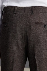 Next Anzughose Signature TG Di Fabio Wollanzug Slim Fit Khaki/Braun/Dunkelbraun/Grau