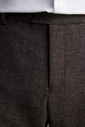 Next Anzughose Signature TG Di Fabio Wollanzug Slim Fit Khaki/Braun/Dunkelbraun/Grau