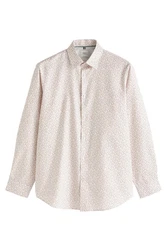 Next Langarmhemd Regular Fit Rot/Rosa/Beige/Gelb/Weiß