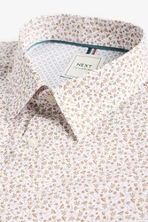 Next Langarmhemd Regular Fit Rot/Rosa/Beige/Gelb/Weiß