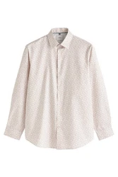 Next Langarmhemd Regular Fit Rot/Rosa/Beige/Gelb/Weiß
