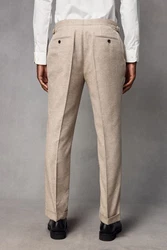 Next Anzughose aus Wollgemisch Beige/Braun/Khaki/Lila/Grau
