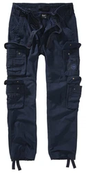 Brandit Cargohose Pure Slim Fit Pants Dunkelblau/Blau
