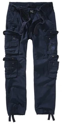 Brandit Cargohose Pure Slim Fit Pants Dunkelblau/Blau