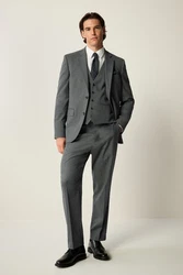 Next Baukastensakko im Slim Fit Hellgrau/Grau/Dunkelgrau