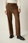 Next Anzughose Flanellanzug Slim-Fit (1) Braun/Khaki/Beige