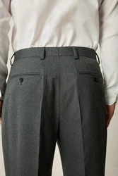 Next Anzughose Flanellanzug Slim-Fit (1) Dunkelgrau/Grau/Hellgrau/Grün