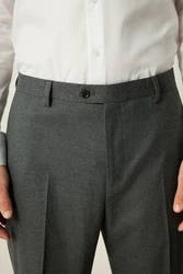 Next Anzughose Flanellanzug Slim-Fit (1) Dunkelgrau/Grau/Hellgrau/Grün