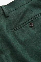 Next Anzughose Signature Zignone Flanellanzug Dunkelgrün/Grün